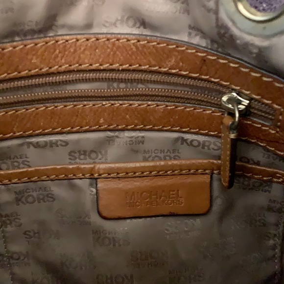 Michael Kors Signature Jacquard North South Tote - Picture 2 of 7